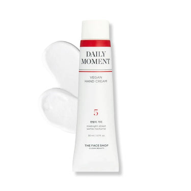The Face Shop Daily Moment Vegan Hand Cream Noon Park with Hyaluronic Acid & Shea Butter, Non-Greasy & Quick absorbing hand care cream, 30ml